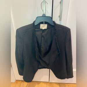 LOFT Women's Textured Black Blazer